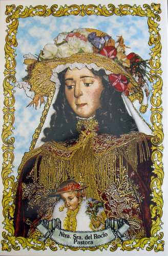 Azulejo Virgen del Rocío Pastora