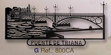 ESCULTURA PUENTE DE TRIANA 70x65 CM - 800CA