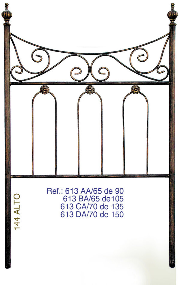 HEADBOARD OF BED, FORGED 613A