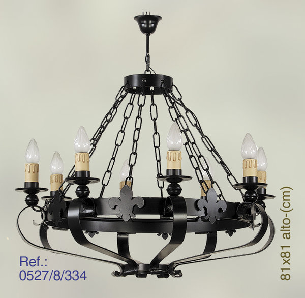 8-LIGHT FORGING LAMP VALENCIA MODEL 0527/8