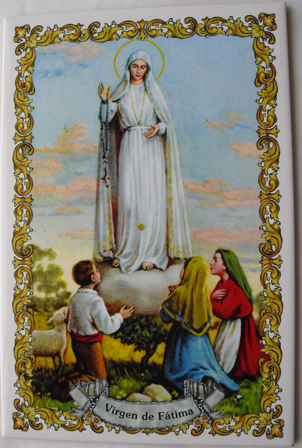 Azulejo Virgen de Fatima