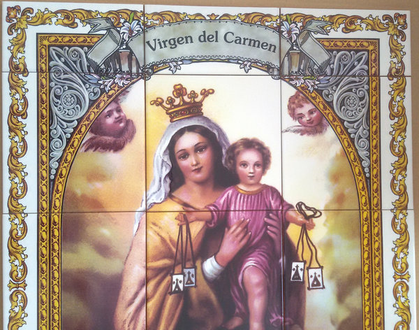 Azulejo Virgen del Carmen