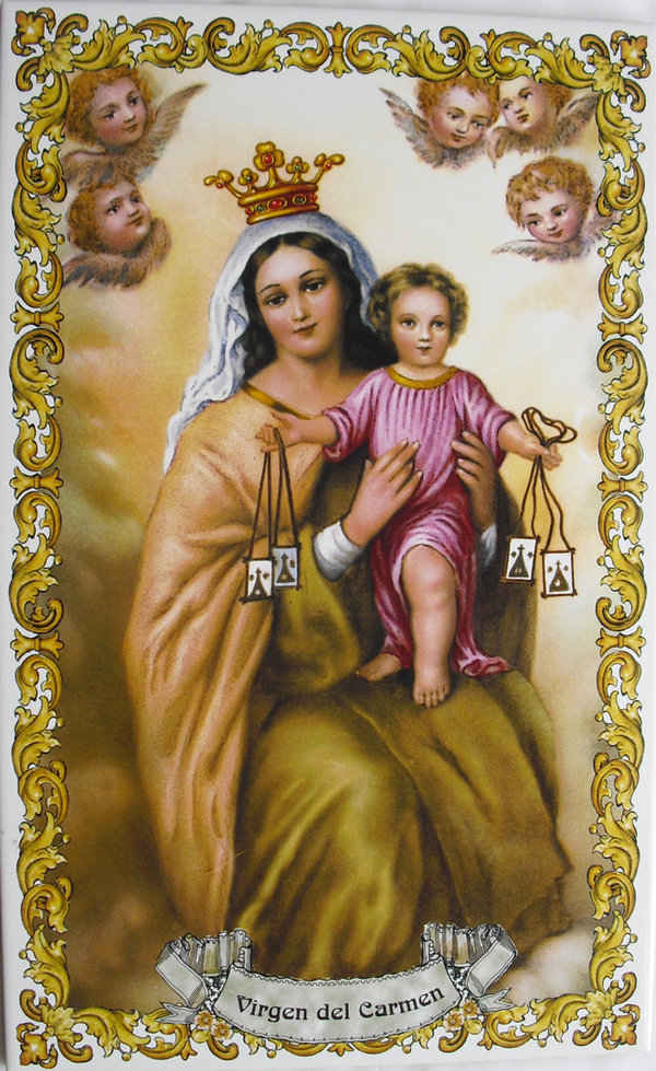 Azulejo Virgen del Carmen