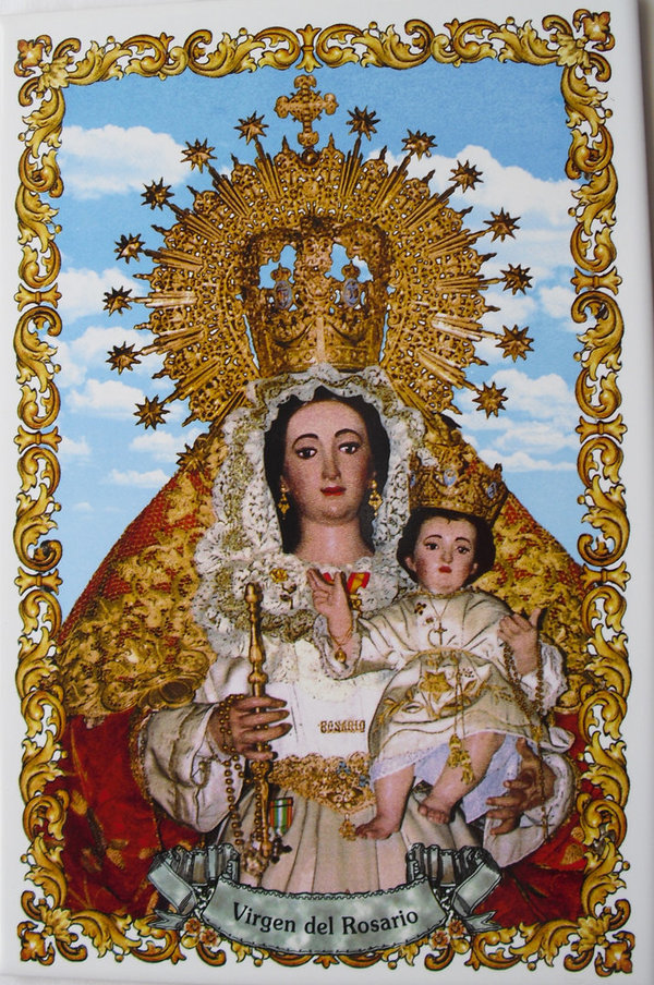 Azulejo Virgen del Rosario
