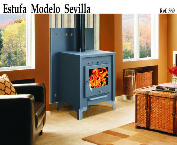 Estufa de leña modelo Sevilla - 369