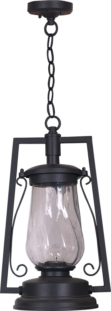 Hanging MINERO lantern for exterior with 1 light.