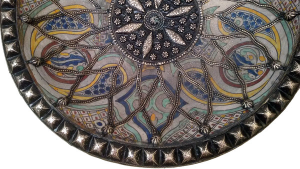 Plato de cerámica de Fez 51 cm y estaño
