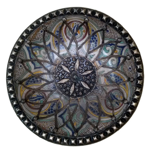 Plato de cerámica de Fez 51 cm y estaño