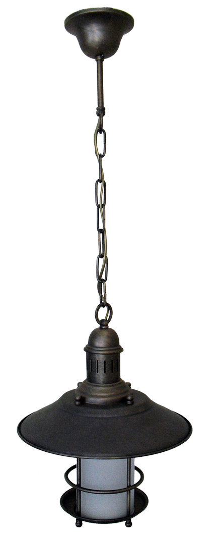 Small Nautical 1-Light Ceiling Lamp