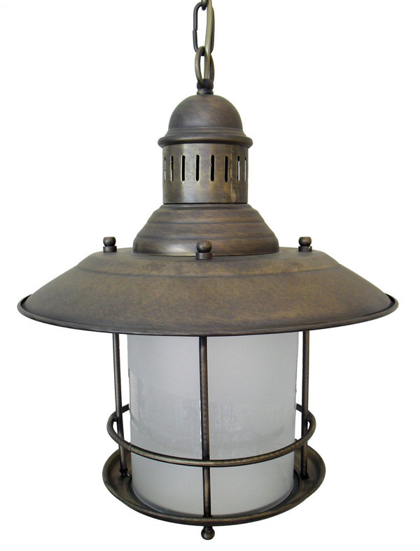 Large Nautical 1-Light Ceiling Lamp