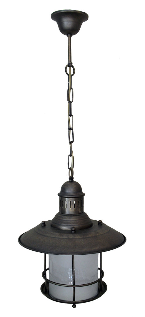 Large Nautical 1-Light Ceiling Lamp