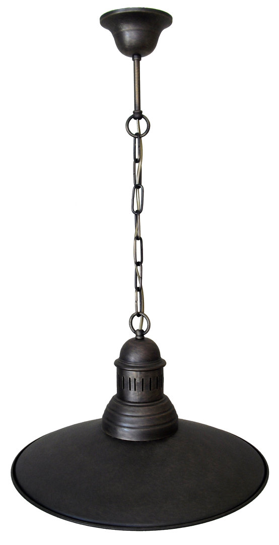 Grand plafonnier colonial à 1 ampoule