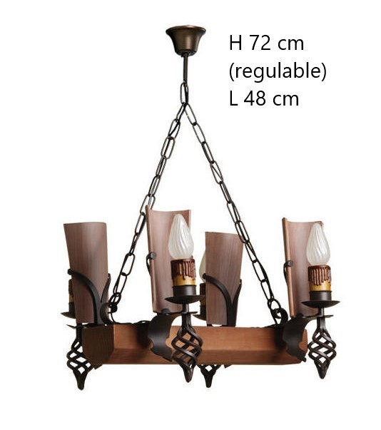 4-LIGHT LAMP TRONCO WITH TILE
