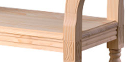 BANQUETA INGLESA asiento madera