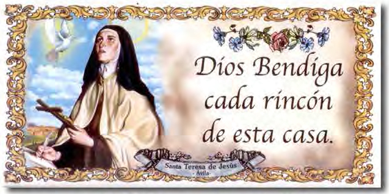 AZULEJO DIOS BENDIGA...Santa Teresa de Ávila